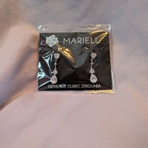 NEW Mariell Cubic Zirconia Drop Earrings